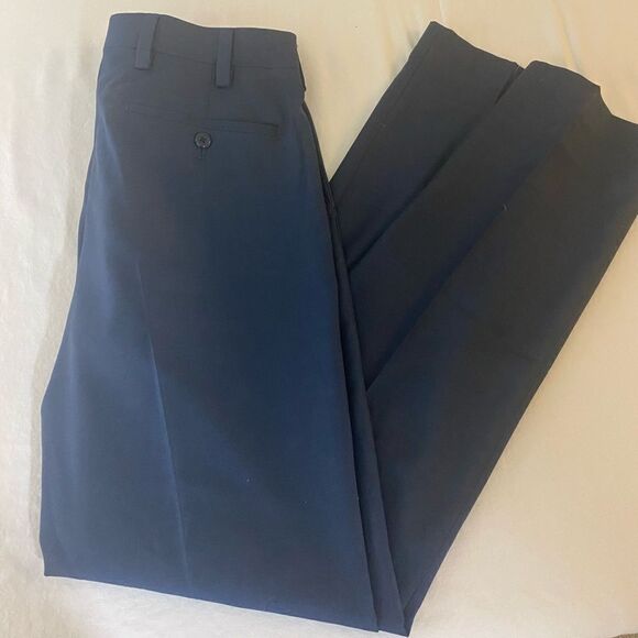 Louis Raphael Luxe 29 Ins 32 slim fit wool blend navy lightweight - Picture 4 of 9